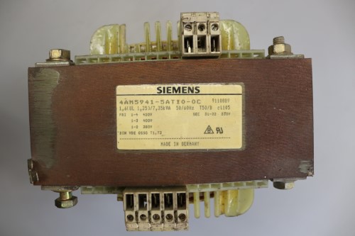 Siemens Transformator Daten