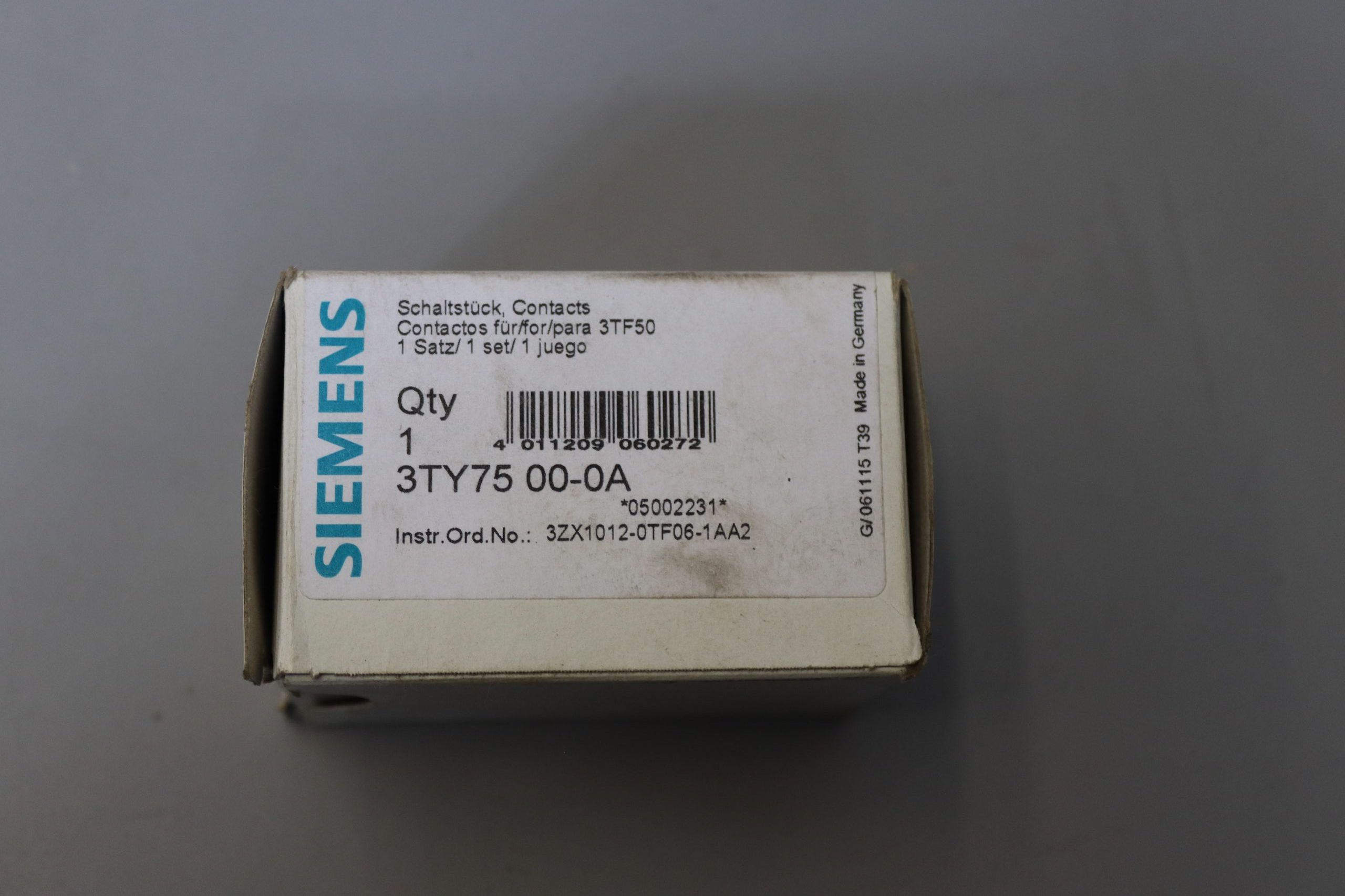 Siemens Schaltstücke 3TY7500-0A